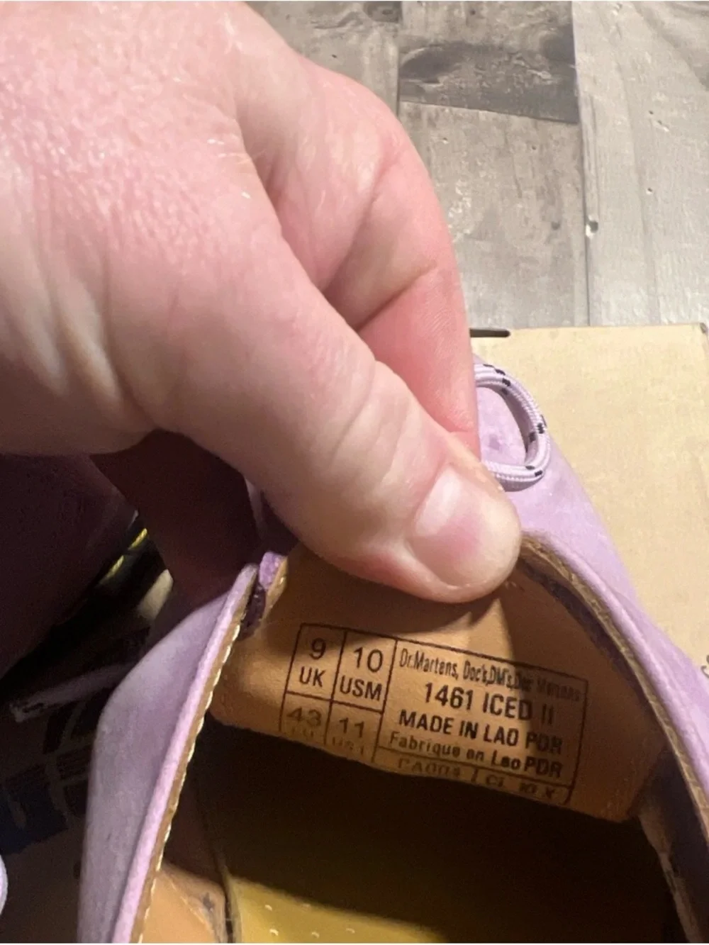 Dr. Martens Lavender Suede 3-Eye Derby Shoes